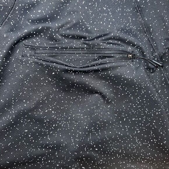 Athleta Whistler Half Zip Quick Dry Fitted Pullover, Black & Spots Women’s Small - Picture 11 of 13